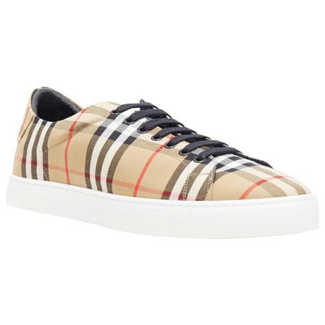 burberry sneakers albert house check low top mens|Men’s Designer Sneakers .